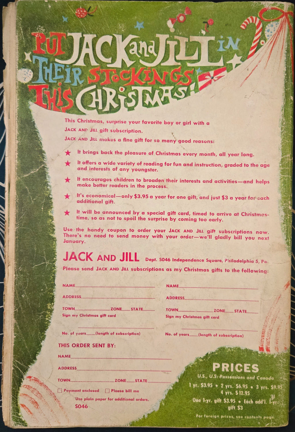 Jack and Jill Vol 24 #1 (1961) Low Grade RARE