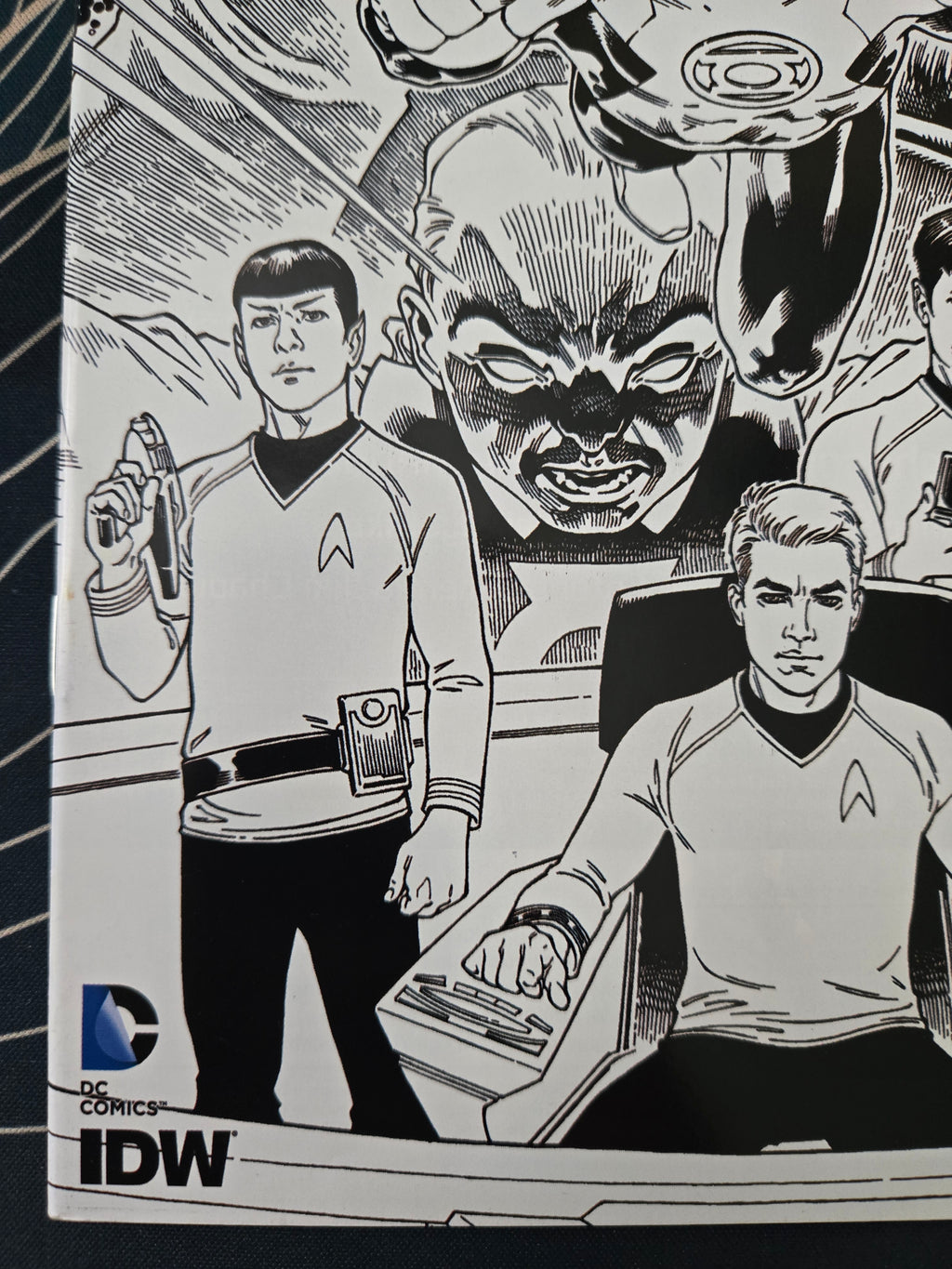 Star Trek/ Green Lantern #1 (2015) Third Print B&W NM-