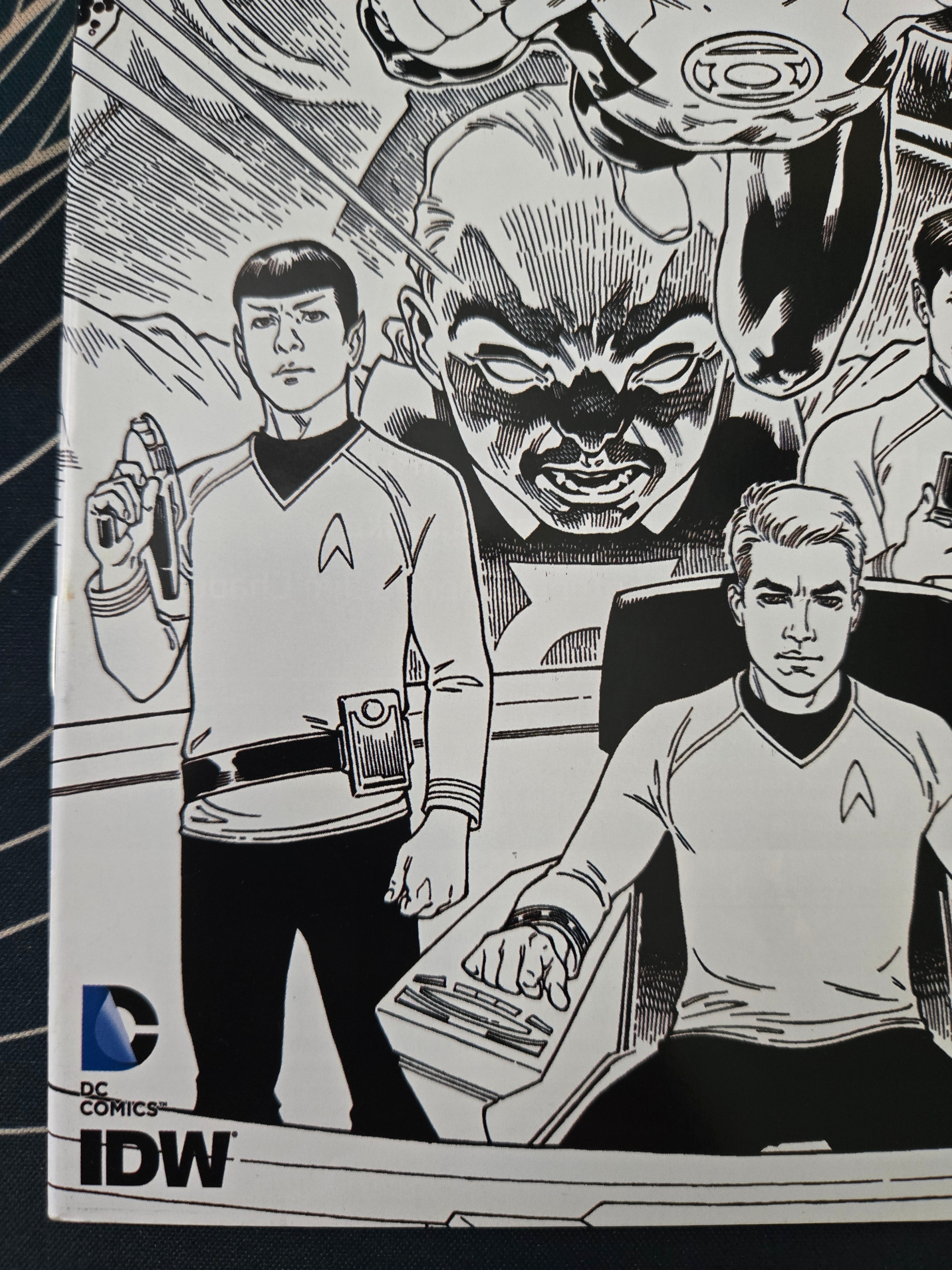Star Trek/ Green Lantern #1 (2015) Third Print B&W NM-