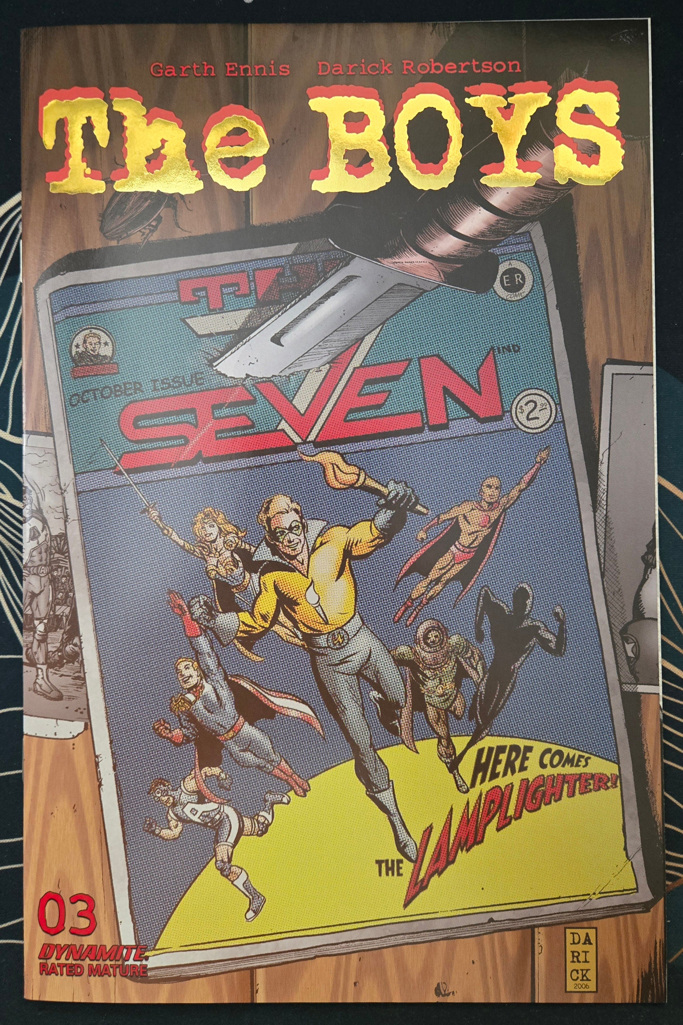 The Boys #3 (2021) Gold Foil Variant (NM-) 1st Homelander