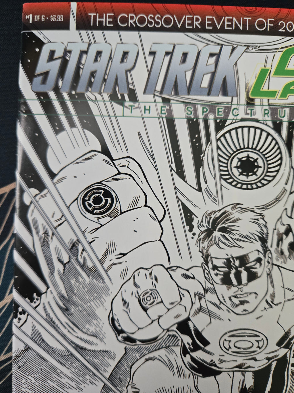 Star Trek/ Green Lantern #1 (2015) Third Print B&W NM-