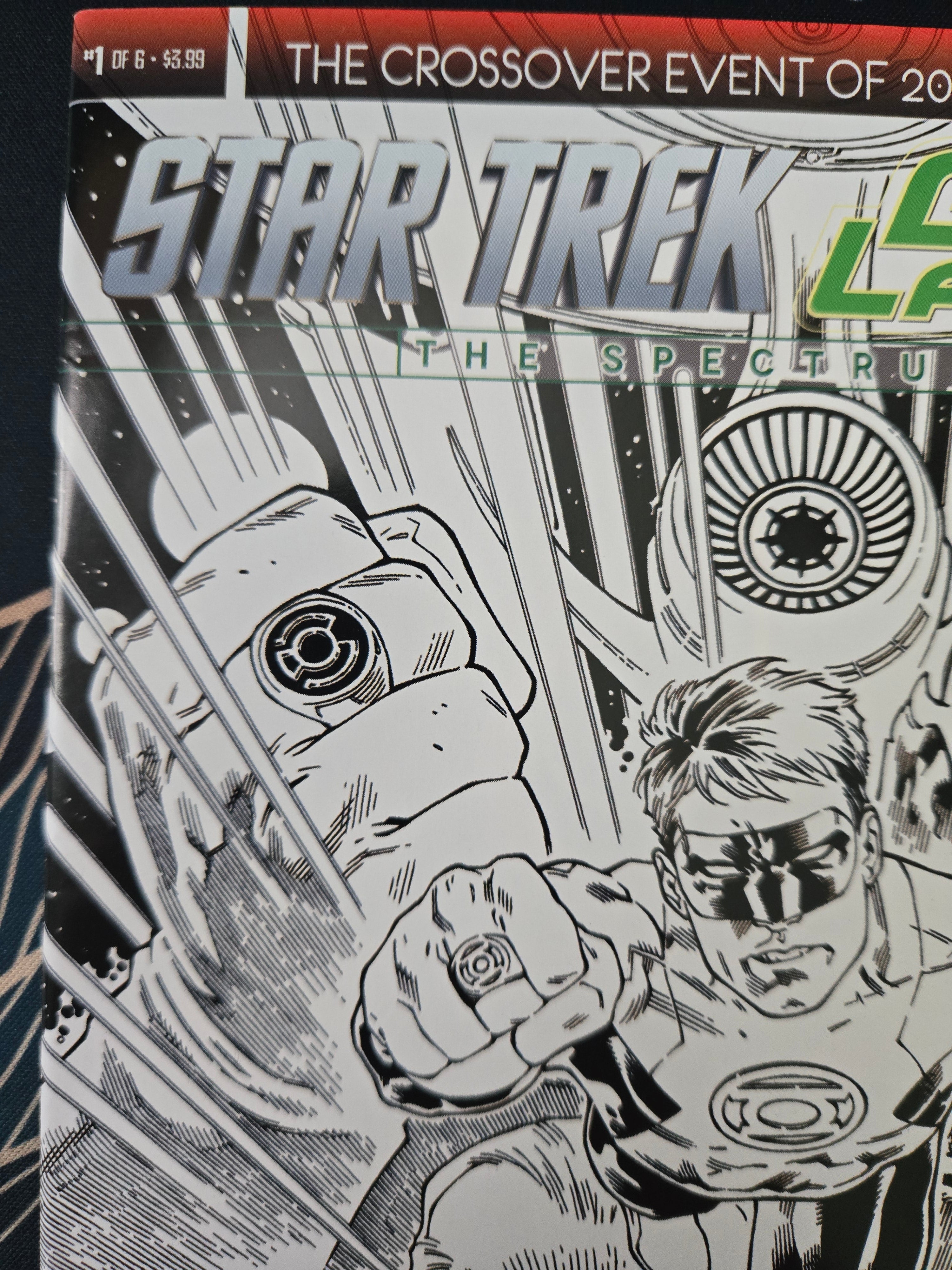 Star Trek/ Green Lantern #1 (2015) Third Print B&W NM-